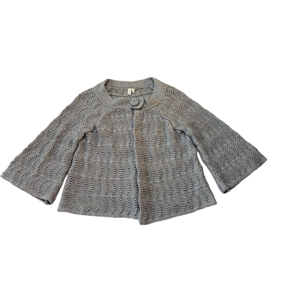 Madison sweater cardigan gray size large - Picture 2 of 8